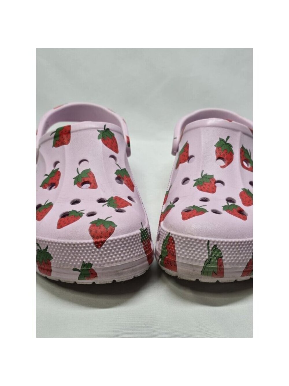 Crocs BAYA SEASONAL PRINTED CLOG Ballerina Pink / Strawberry Mens 9 Womens 11 - Picture 5 of 11